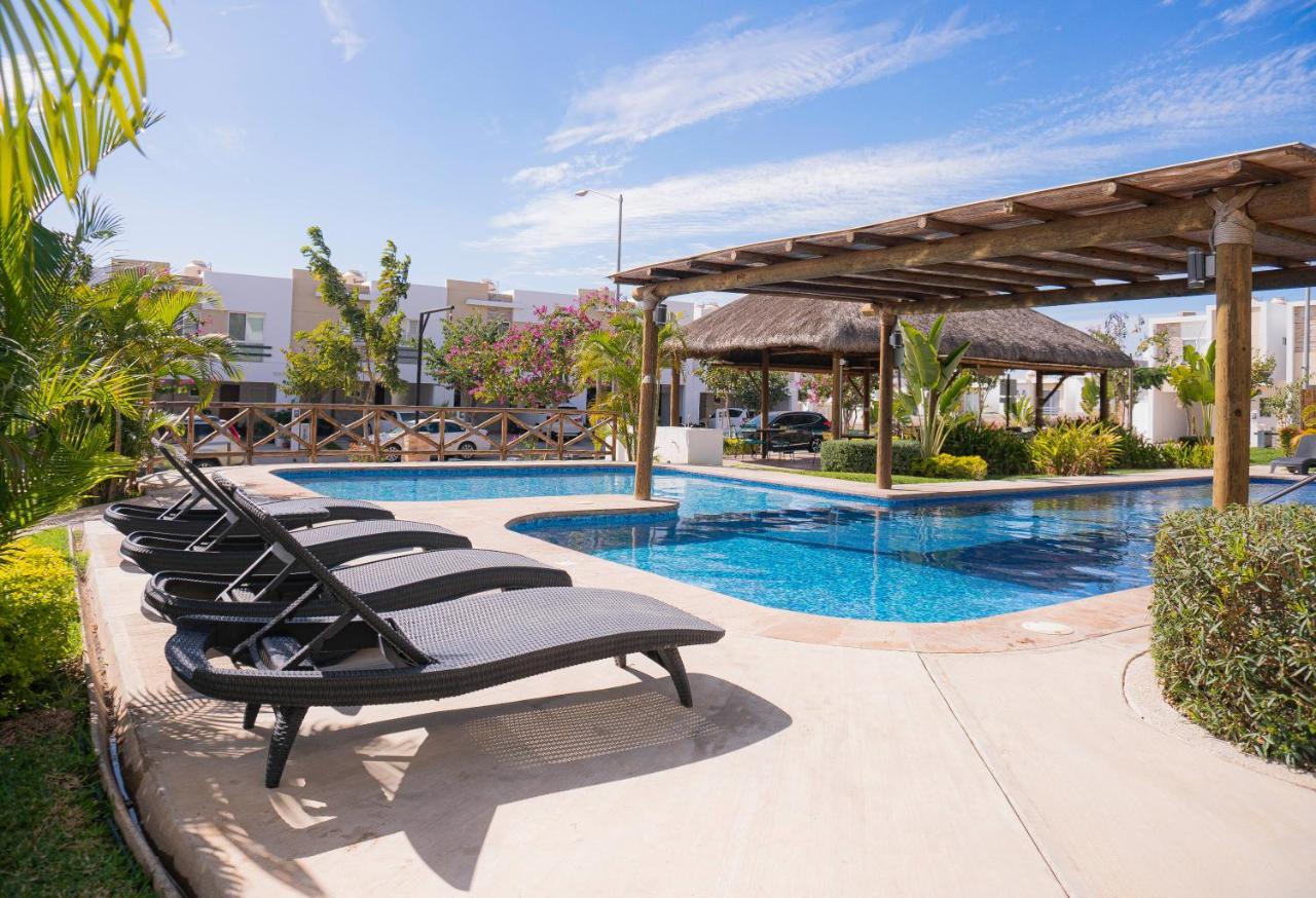 Casa En Privada Frente A La Playa Con Alberca! Villa Mazatlán Exterior foto